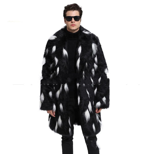 Fur Coat Men's Warm Thickened