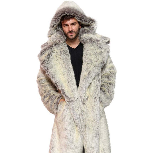 Fur Coat Men's Loose Casual Warmth